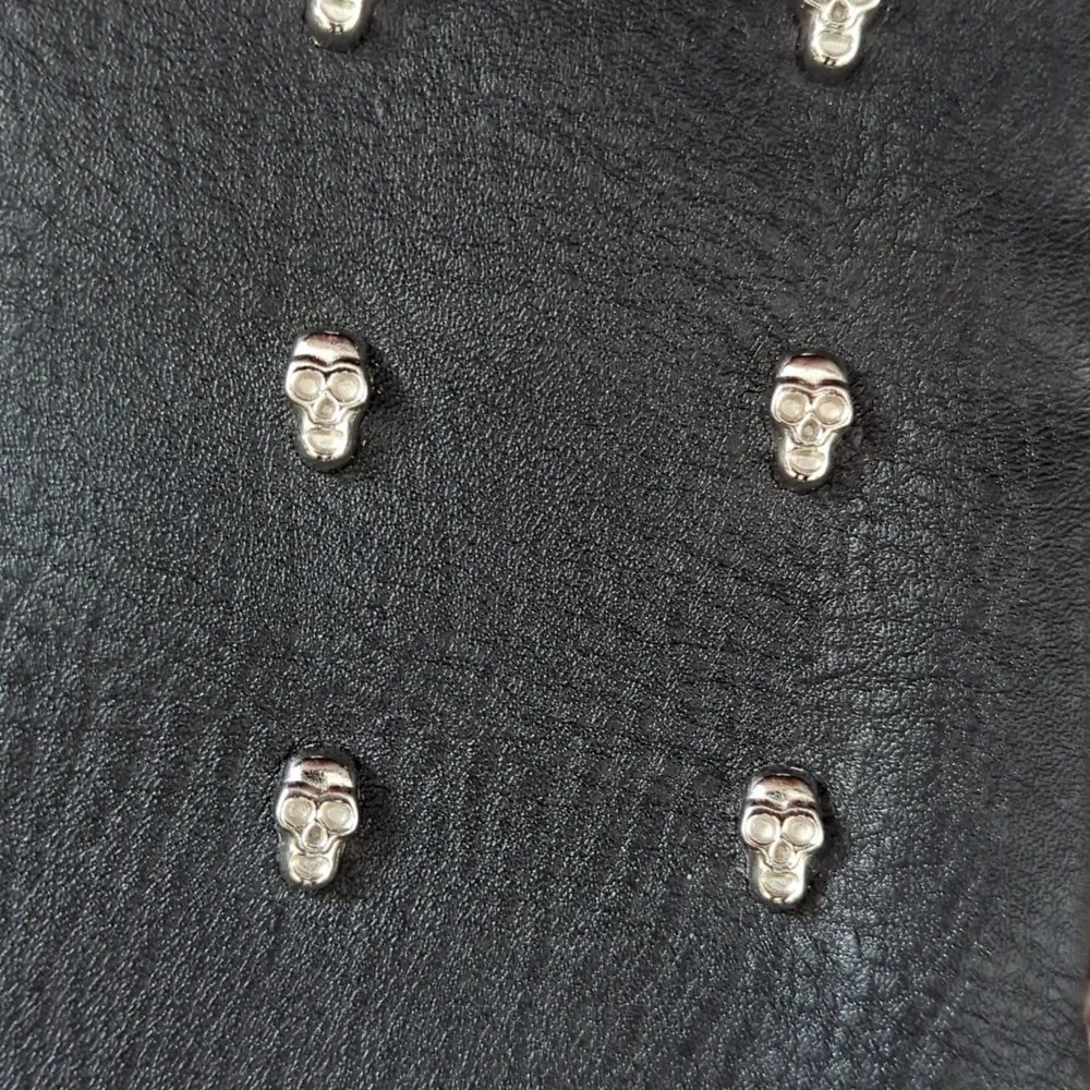 Sondra Roberts Squared Skull Studded Makeup Bag Pouch